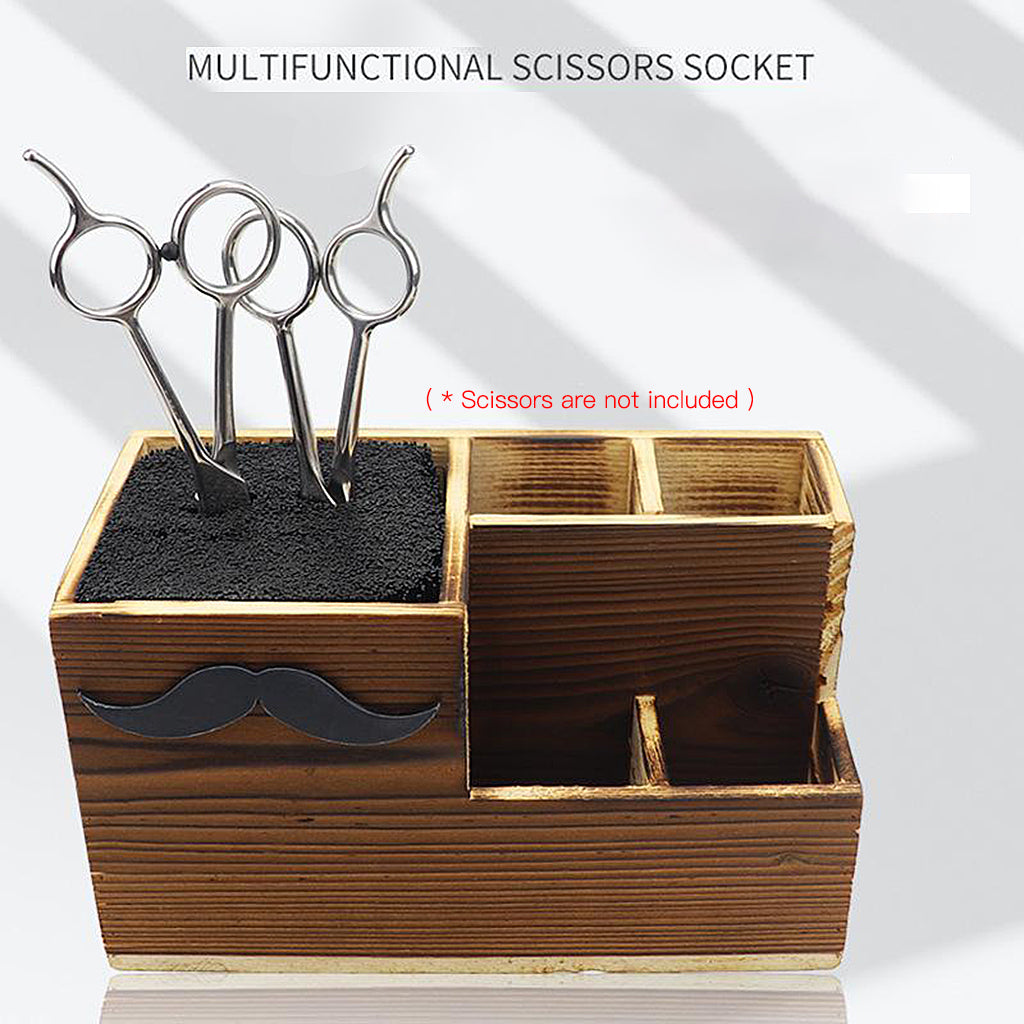 Shears Rack for Pet Grooming Hair Cutting Organizer Brushes Salon Tool Case