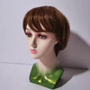 Mannequin Head Female Face Bald Stand for Wigs Styling or Display Hat Green