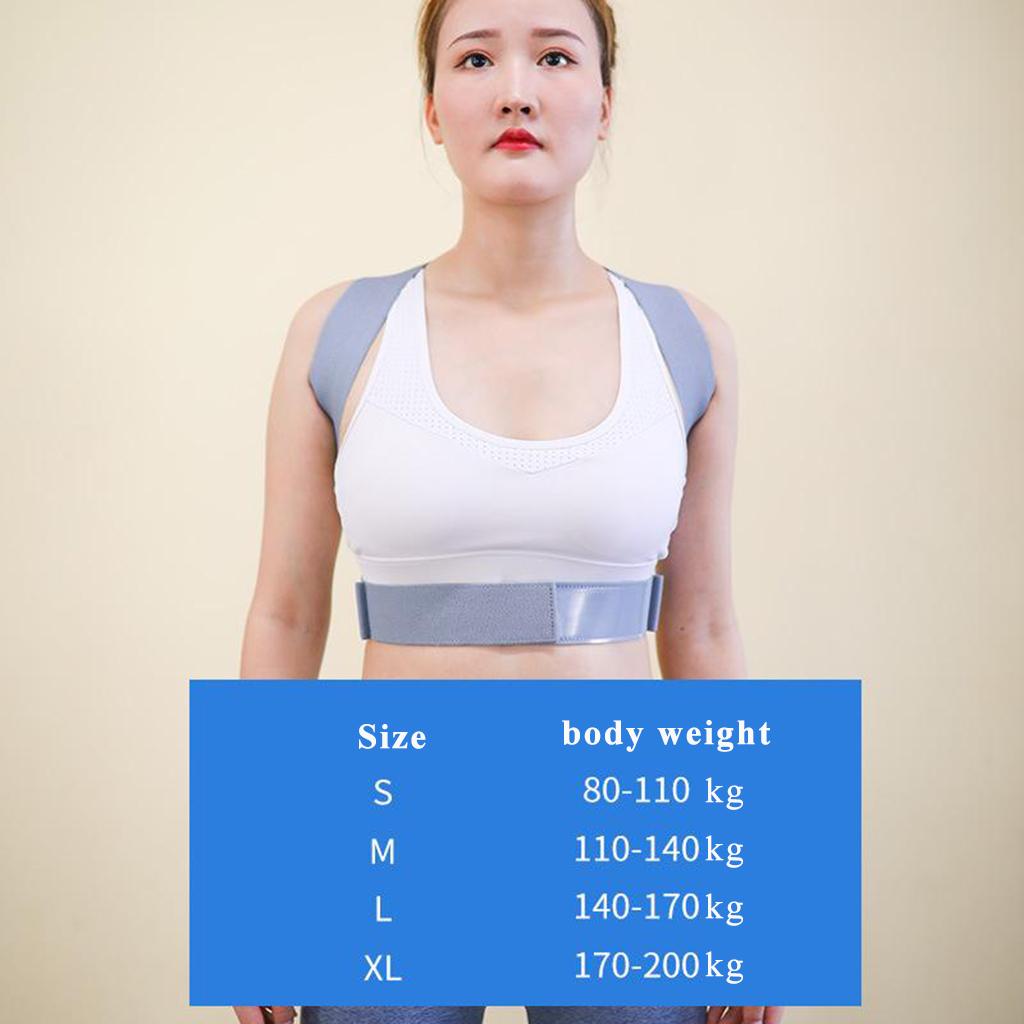 Women Back Shoulder Posture Shoulder Corrector Support Therapy Bandage XL