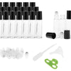 24 Pcs 10ml  Roll on Bottles Essential Oil Roller Bottles Clear