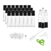 24 Pcs 10ml  Roll on Bottles Essential Oil Roller Bottles Clear