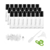 24 Pcs 10ml  Roll on Bottles Essential Oil Roller Bottles Clear