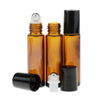 24 Pcs 10ml  Roll on Bottles Essential Oil Roller Bottles Amber