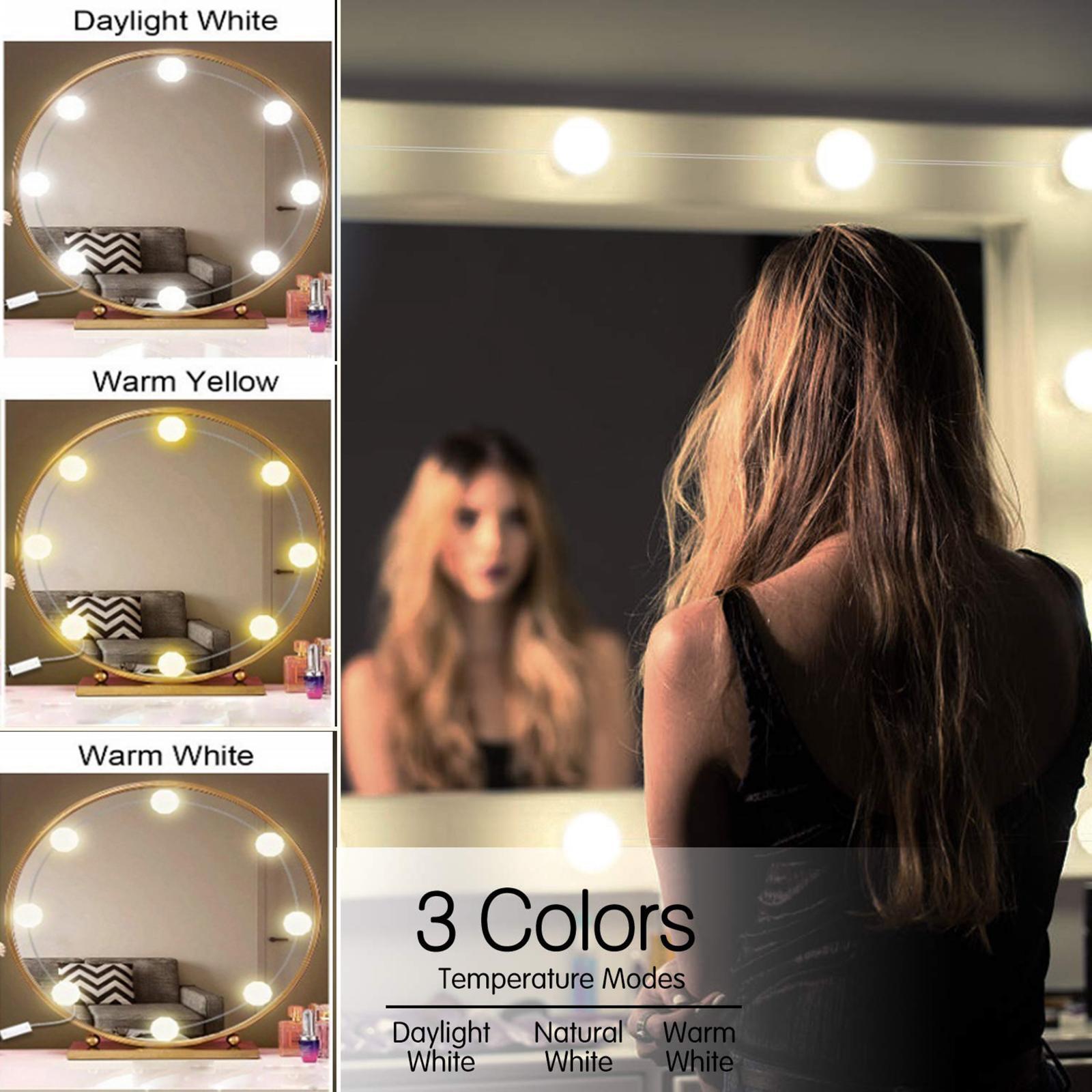 Hollywood Style LED Vanity Mirror Lights for Makeup  14 Bulbs White light