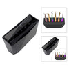 Durable 6-Hole Tweezer Storage Rack Organizer for Eyelash Extension Supplies black