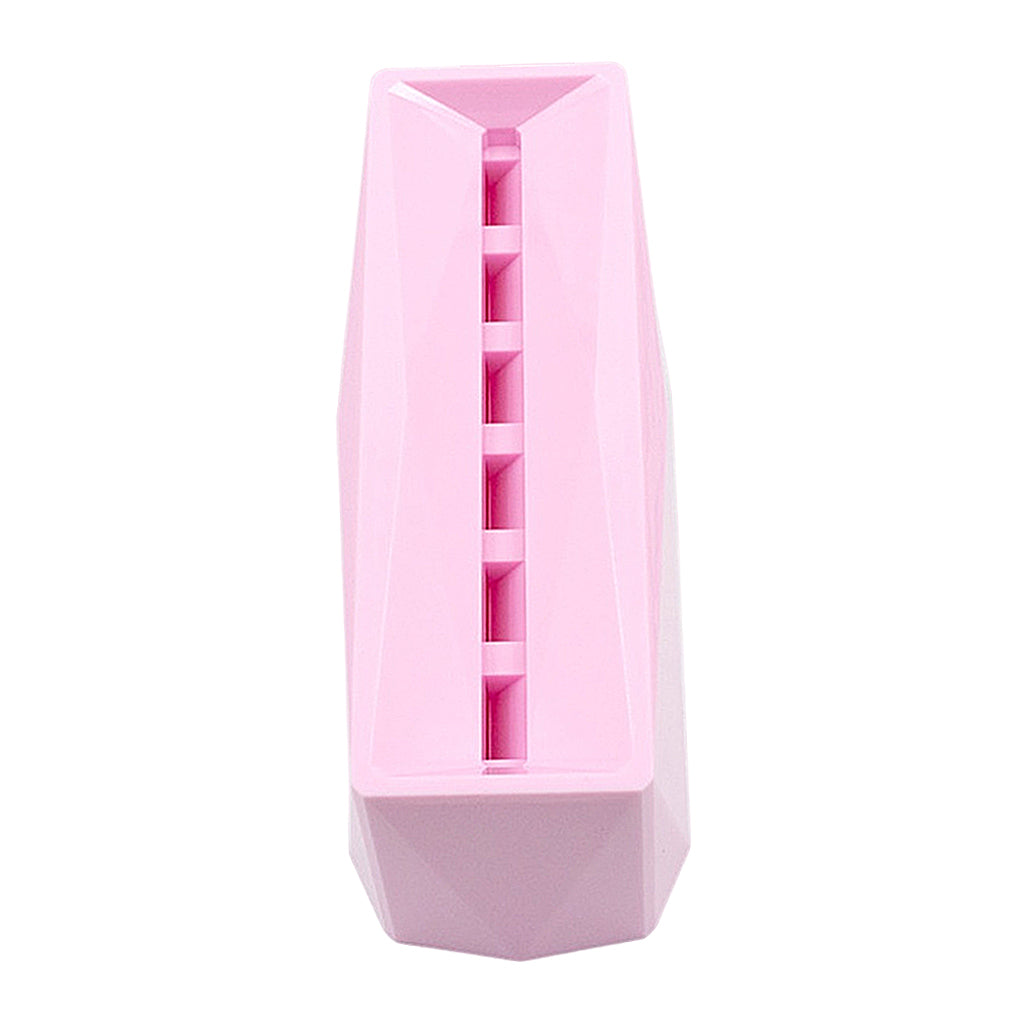 Durable 6-Hole Tweezer Storage Rack Organizer for Eyelash Extension Supplies pink