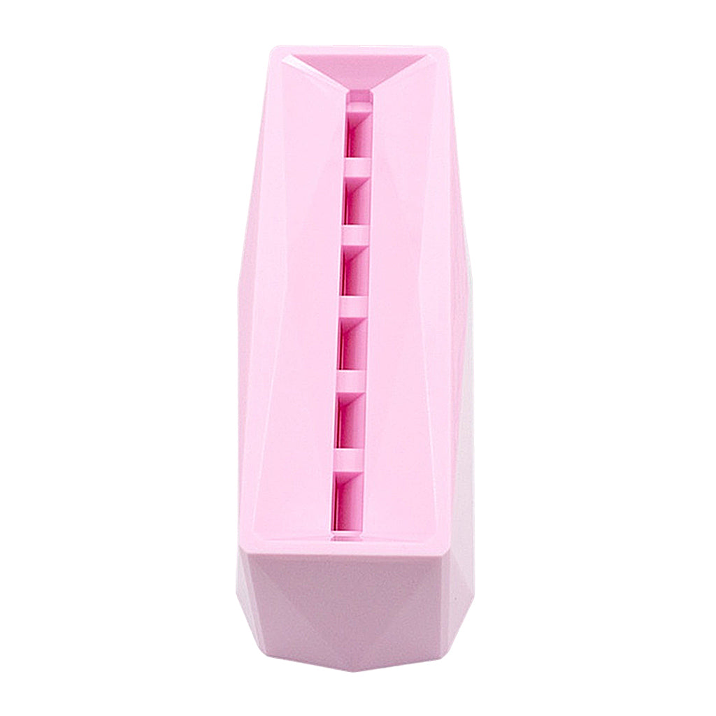 Durable 6-Hole Tweezer Storage Rack Organizer for Eyelash Extension Supplies pink