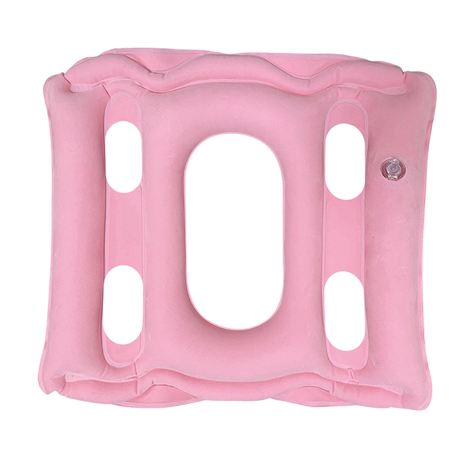 Square Air Inflatable Seat Cushion Pain Relief for Office Home Seat pink