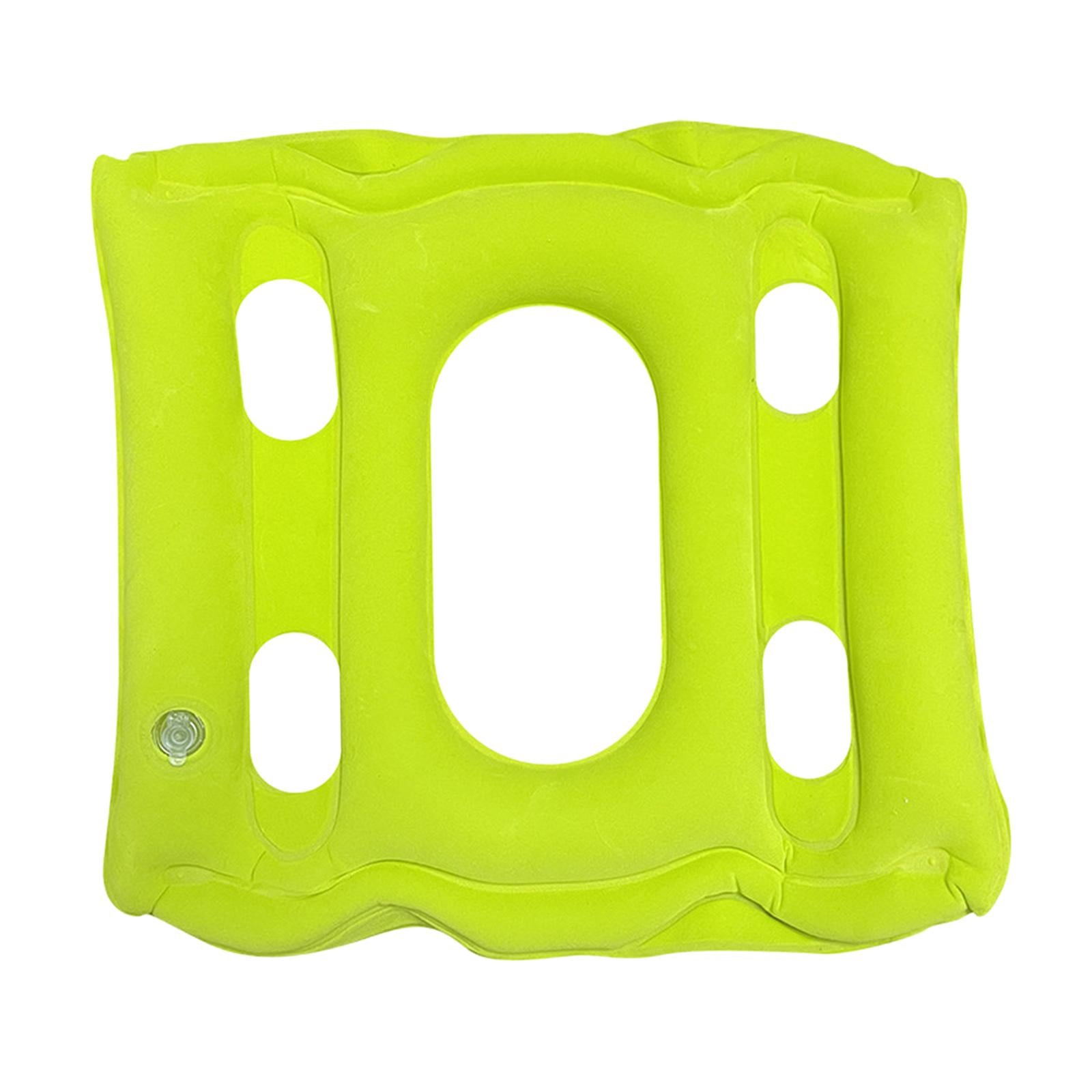 Square Air Inflatable Seat Cushion Pain Relief for Office Home Seat green