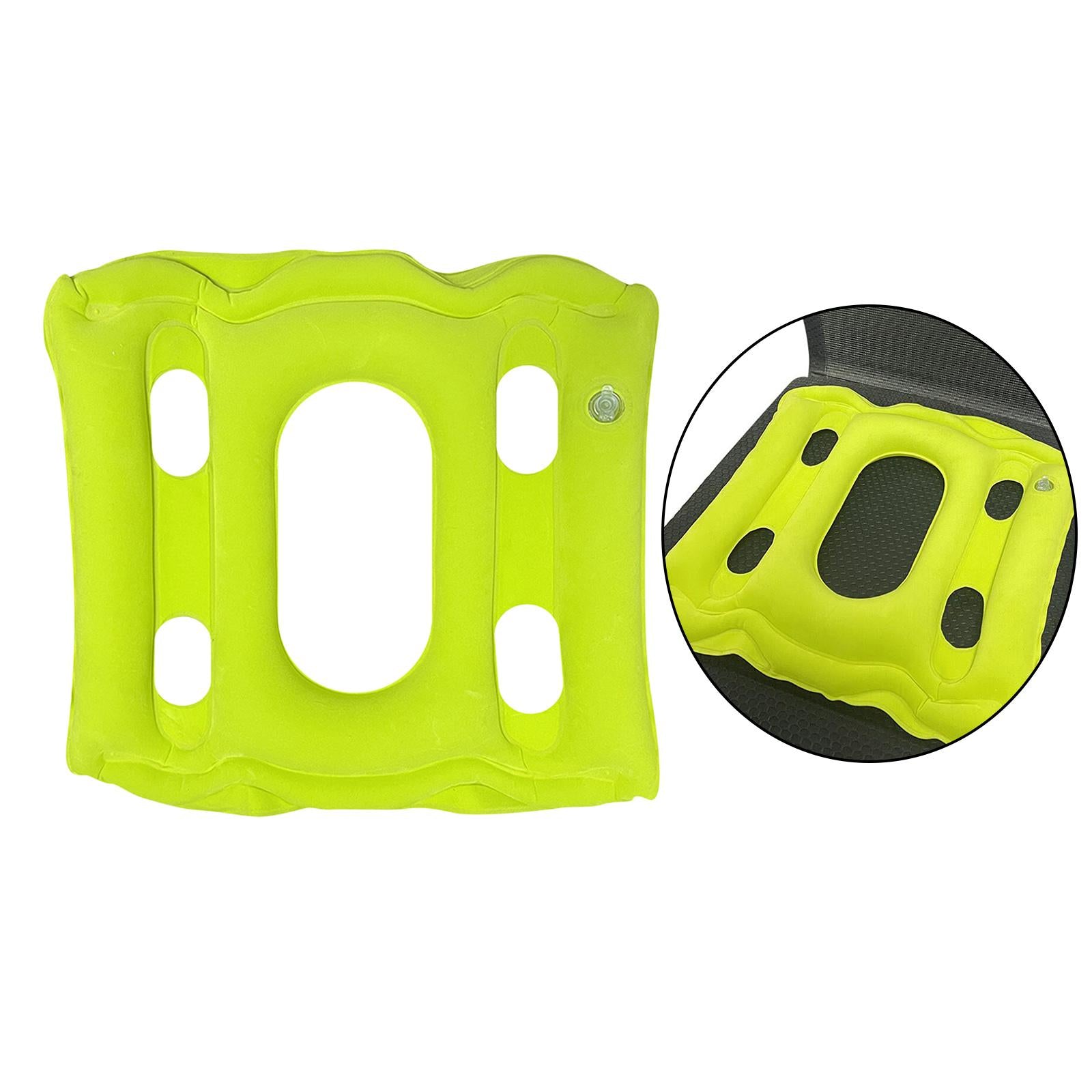 Square Air Inflatable Seat Cushion Pain Relief for Office Home Seat green