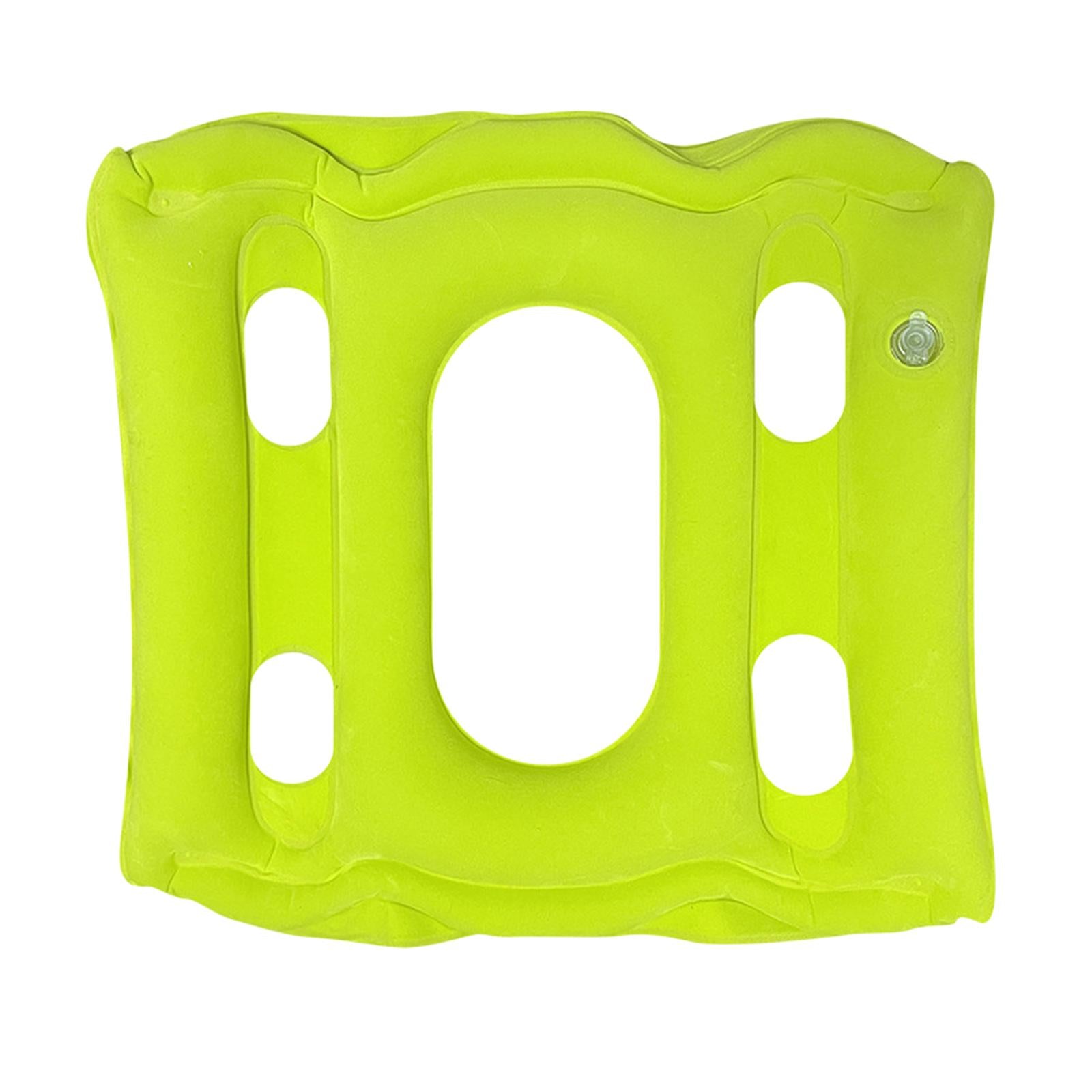 Square Air Inflatable Seat Cushion Pain Relief for Office Home Seat green