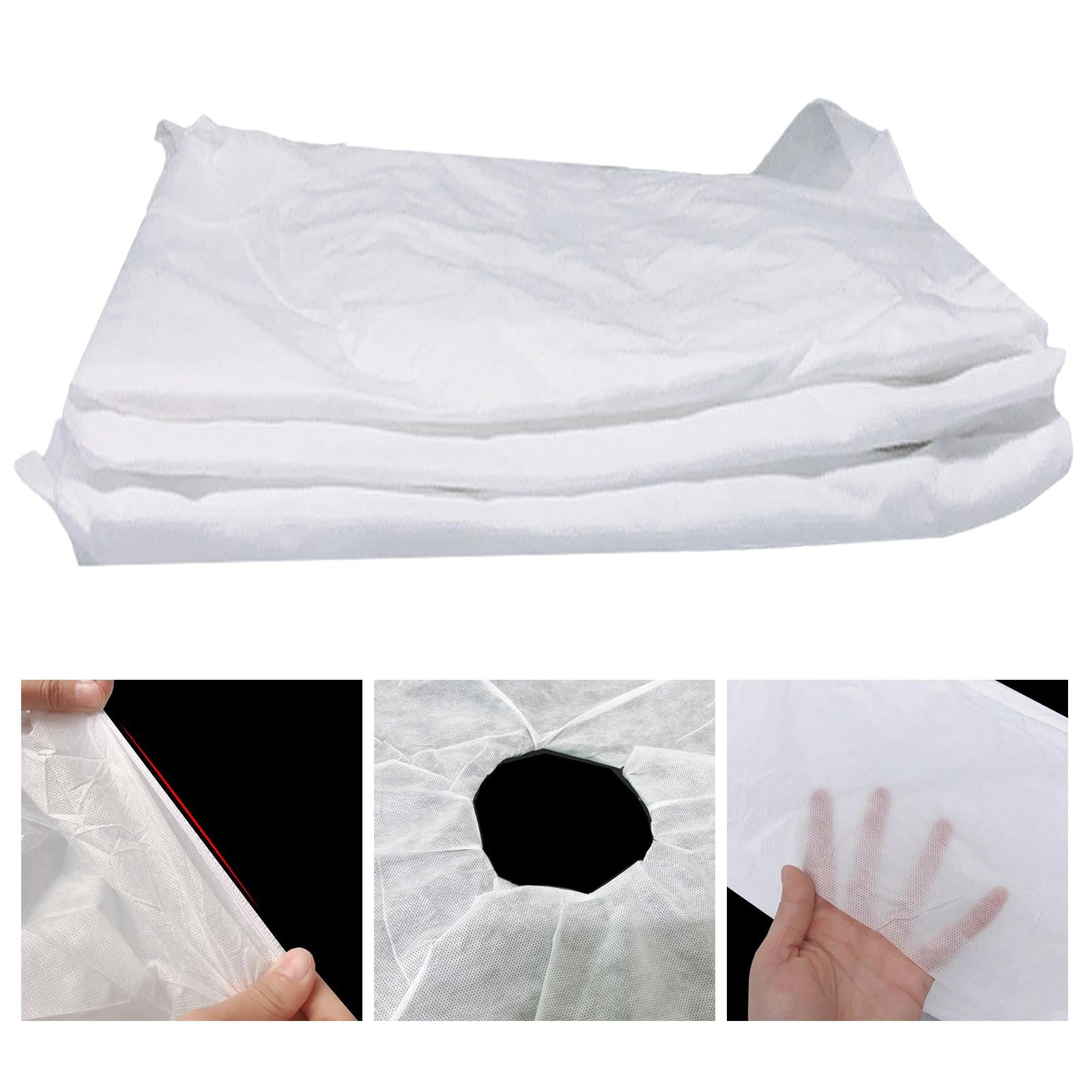 10Pcs Disposable Non-Woven Massage Table Sheets Table Bed Covers 90 x 215CM