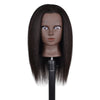 Hair Styling Practice Doll Head Training Mannequin Clamp 14in Black Skin