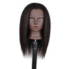 Hair Styling Practice Doll Head Training Mannequin Clamp 14in Black Skin