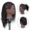 Hair Styling Practice Doll Head Training Mannequin Clamp 14in Black Skin