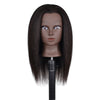 Hair Styling Practice Doll Head Training Mannequin Clamp 14in Black Skin