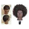 Hair Styling Practice Doll Head Training Mannequin Clamp Afro Black Skin