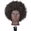 Hair Styling Practice Doll Head Training Mannequin Clamp Afro Black Skin