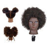 Hair Styling Practice Doll Head Training Mannequin Clamp Afro Black Skin