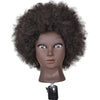 Hair Styling Practice Doll Head Training Mannequin Clamp Afro Black Skin