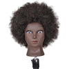 Hair Styling Practice Doll Head Training Mannequin Clamp Afro Black Skin