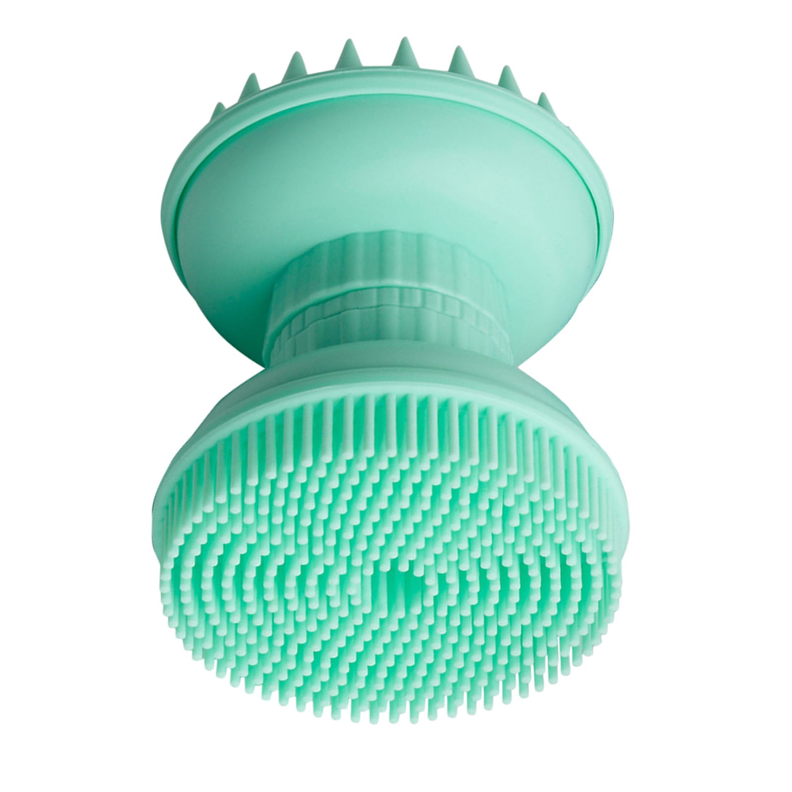 Shampoo Scalp Shower Body Washing Hair Massager Brush Comb Silicone Green