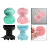 Shampoo Scalp Shower Body Washing Hair Massager Brush Comb Silicone Green