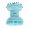 Shampoo Scalp Shower Body Washing Hair Massager Brush Comb Silicone Blue