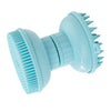 Shampoo Scalp Shower Body Washing Hair Massager Brush Comb Silicone Blue