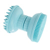 Shampoo Scalp Shower Body Washing Hair Massager Brush Comb Silicone Blue