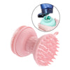 Shampoo Scalp Shower Body Washing Hair Massager Brush Comb Silicone Pink