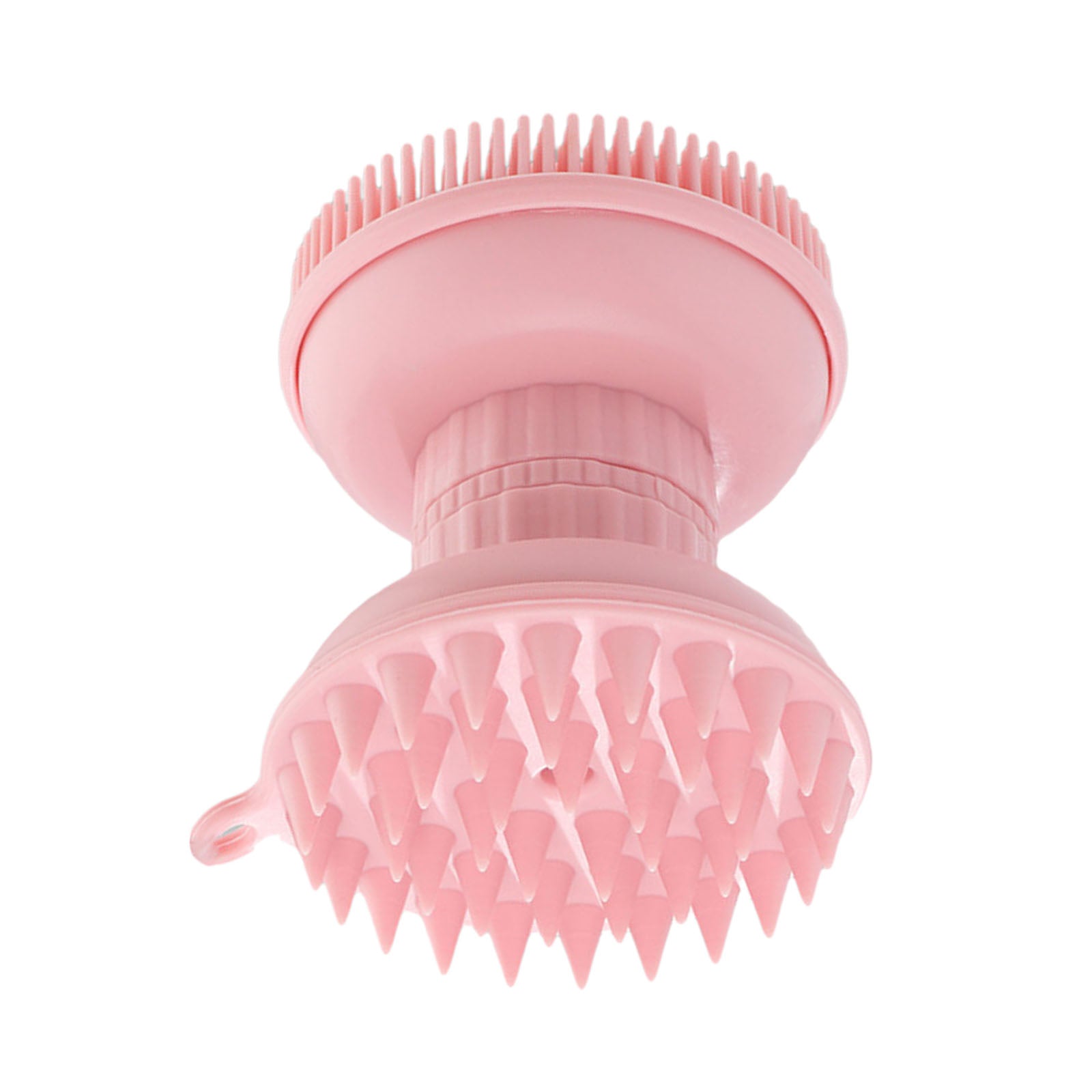 Shampoo Scalp Shower Body Washing Hair Massager Brush Comb Silicone Pink