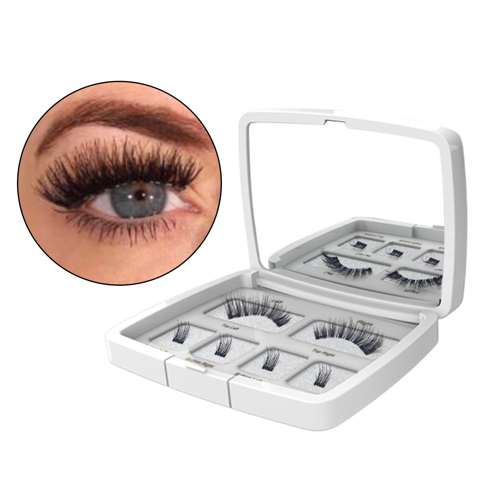 Natural Magnetic Eyelashes Kit 3D False Lashes for GirL Makeup  52HB-S