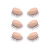 Silicone Mannequin Head Practice False Eyelash Model Tool 3 Pairs Eyelids