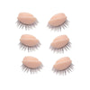 Silicone Mannequin Head Practice False Eyelash Model Tool 3 Pairs Eyelids