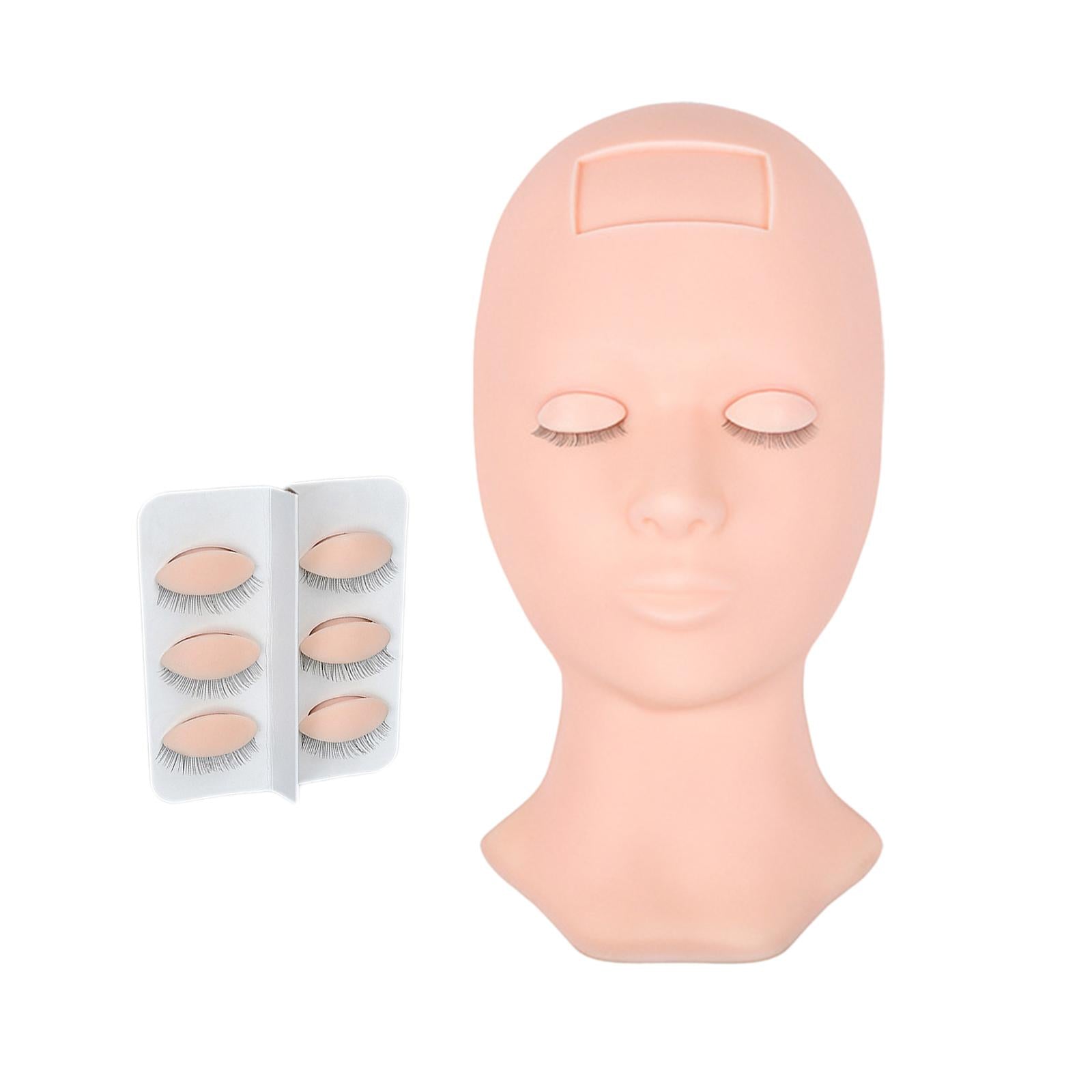 Silicone Mannequin Head Practice False Eyelash Model Tool Mannequin head Eye