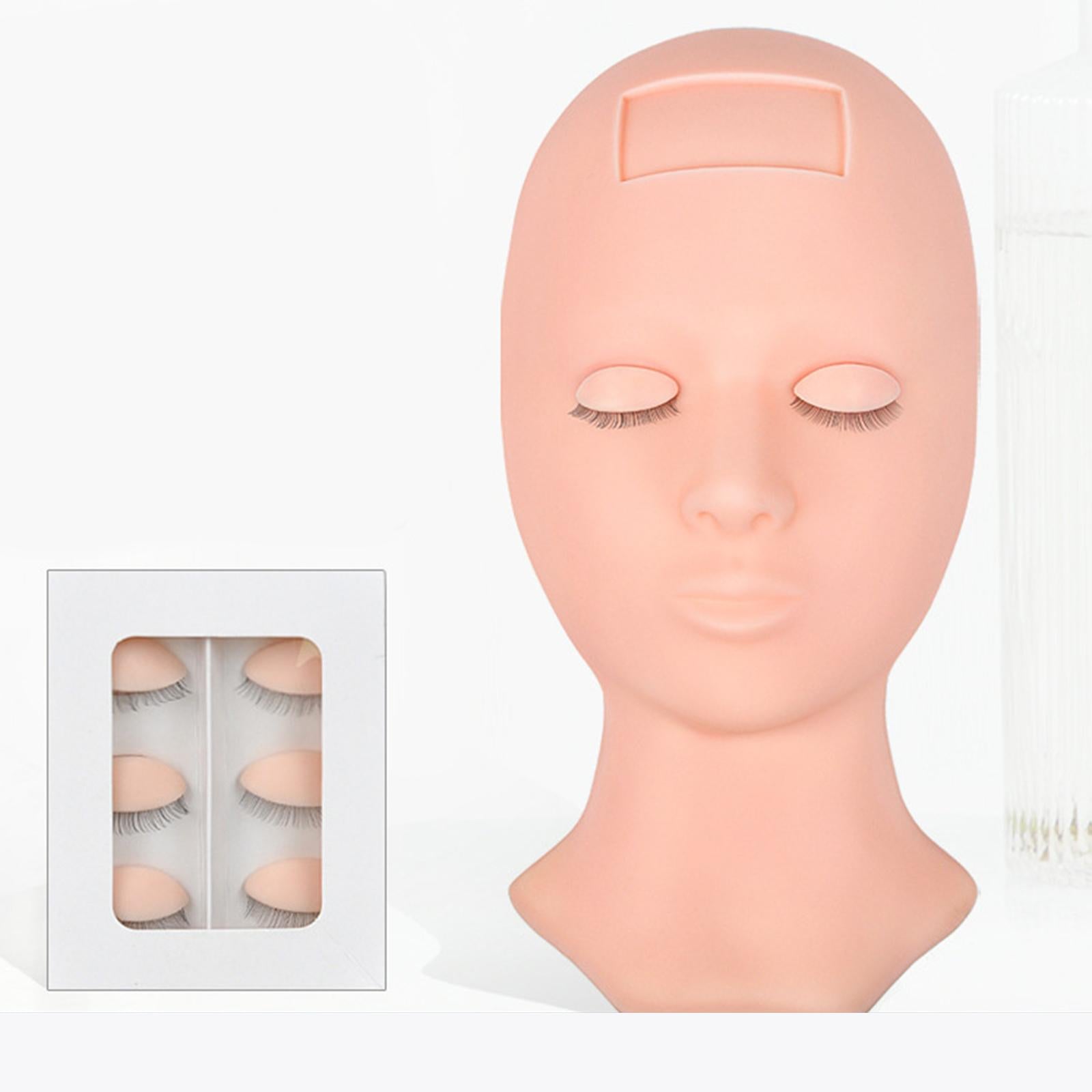 Silicone Mannequin Head Practice False Eyelash Model Tool Mannequin head Eye