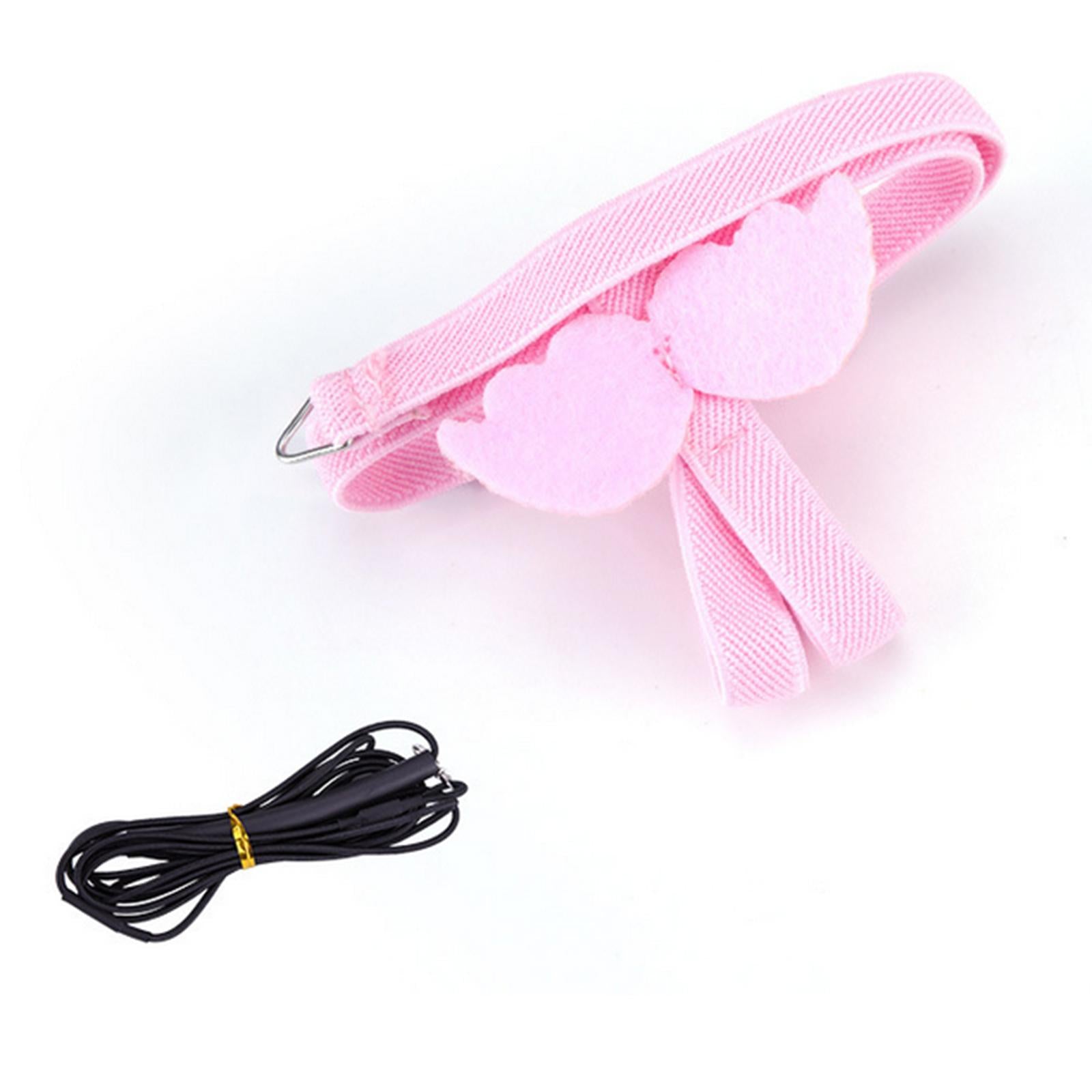 Pet Leash Parrot Bird Adjustable Harness Flying Training Rope Pink 7mm