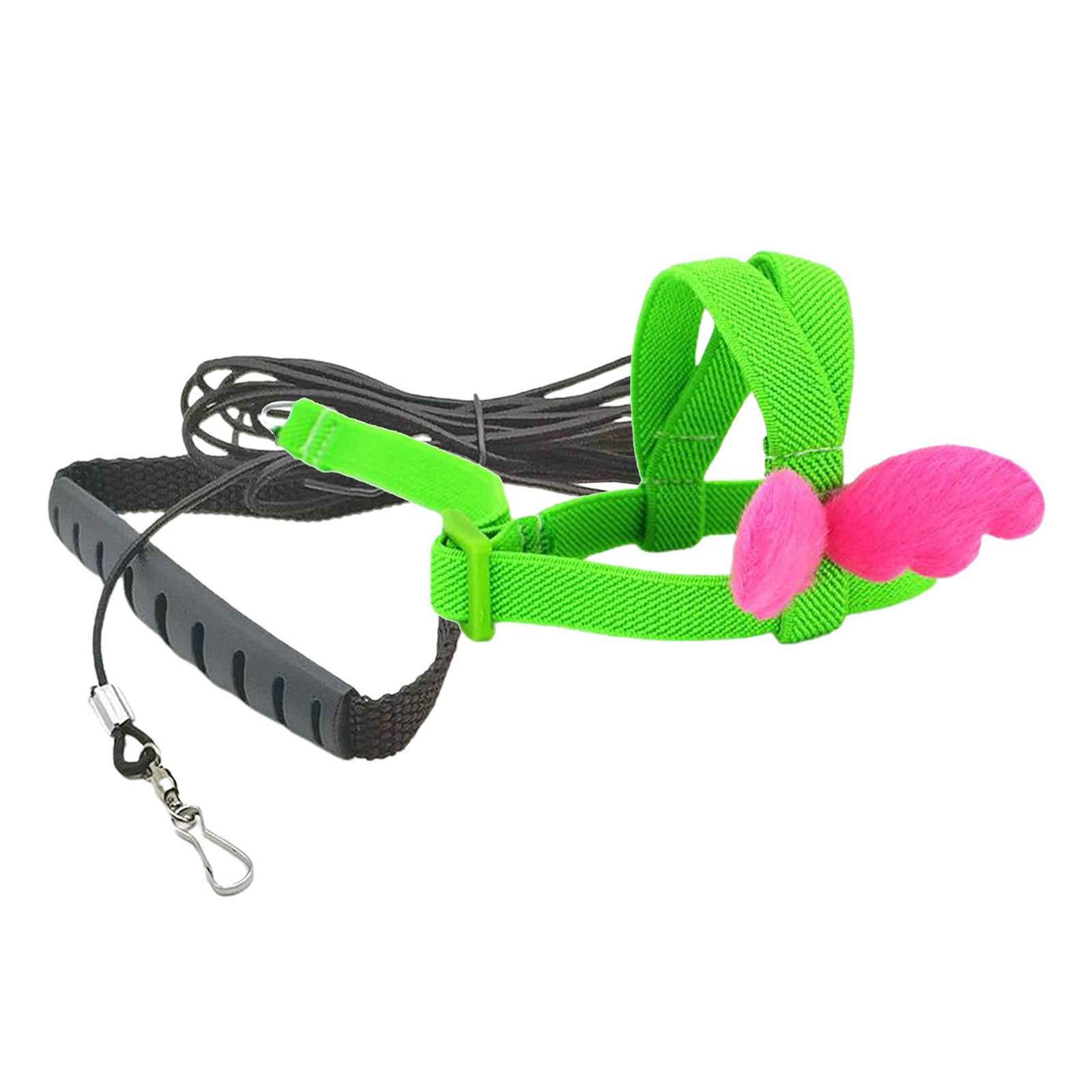 Pet Leash Parrot Bird Adjustable Harness Flying Training Rope Green 7mm