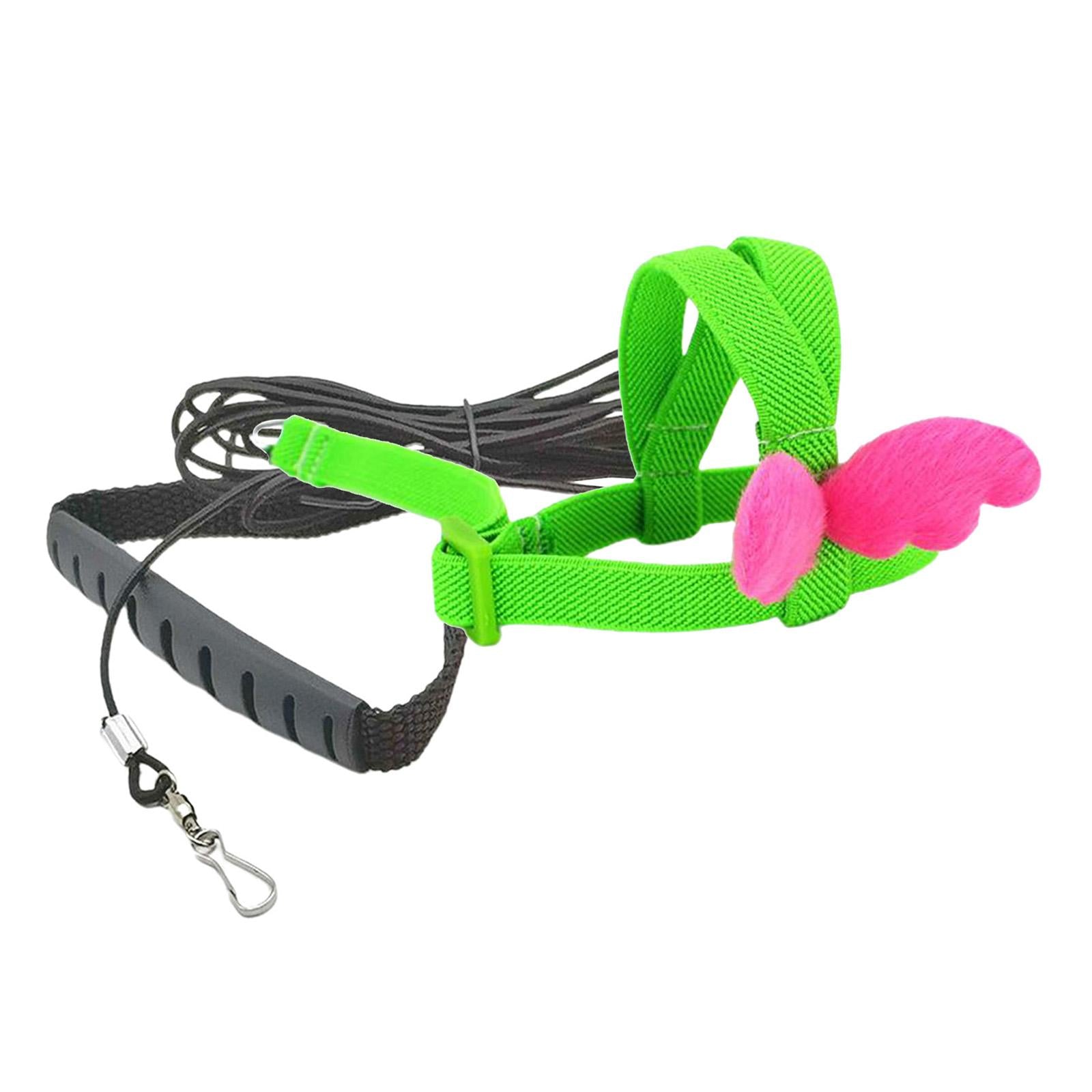 Pet Leash Parrot Bird Adjustable Harness Flying Training Rope Green 7mm