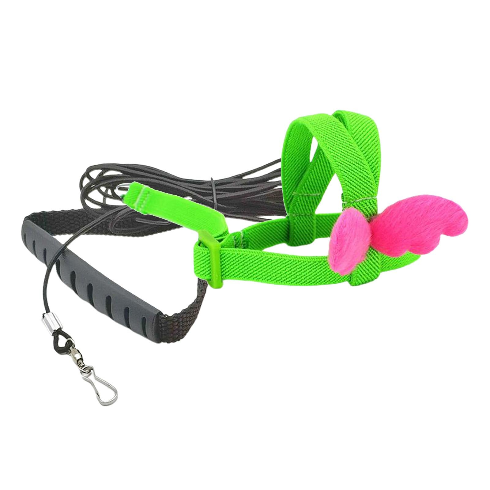 Pet Leash Parrot Bird Adjustable Harness Flying Training Rope Green 7mm