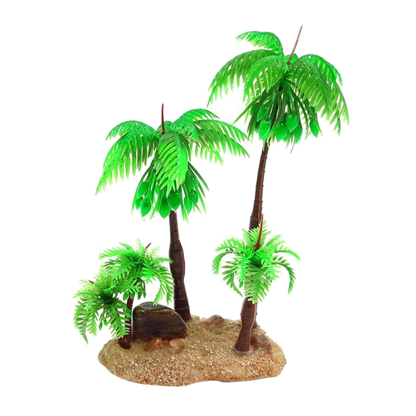 Artificial Plastic Aquarium Plants - Coconut Tree - Different Designs 04