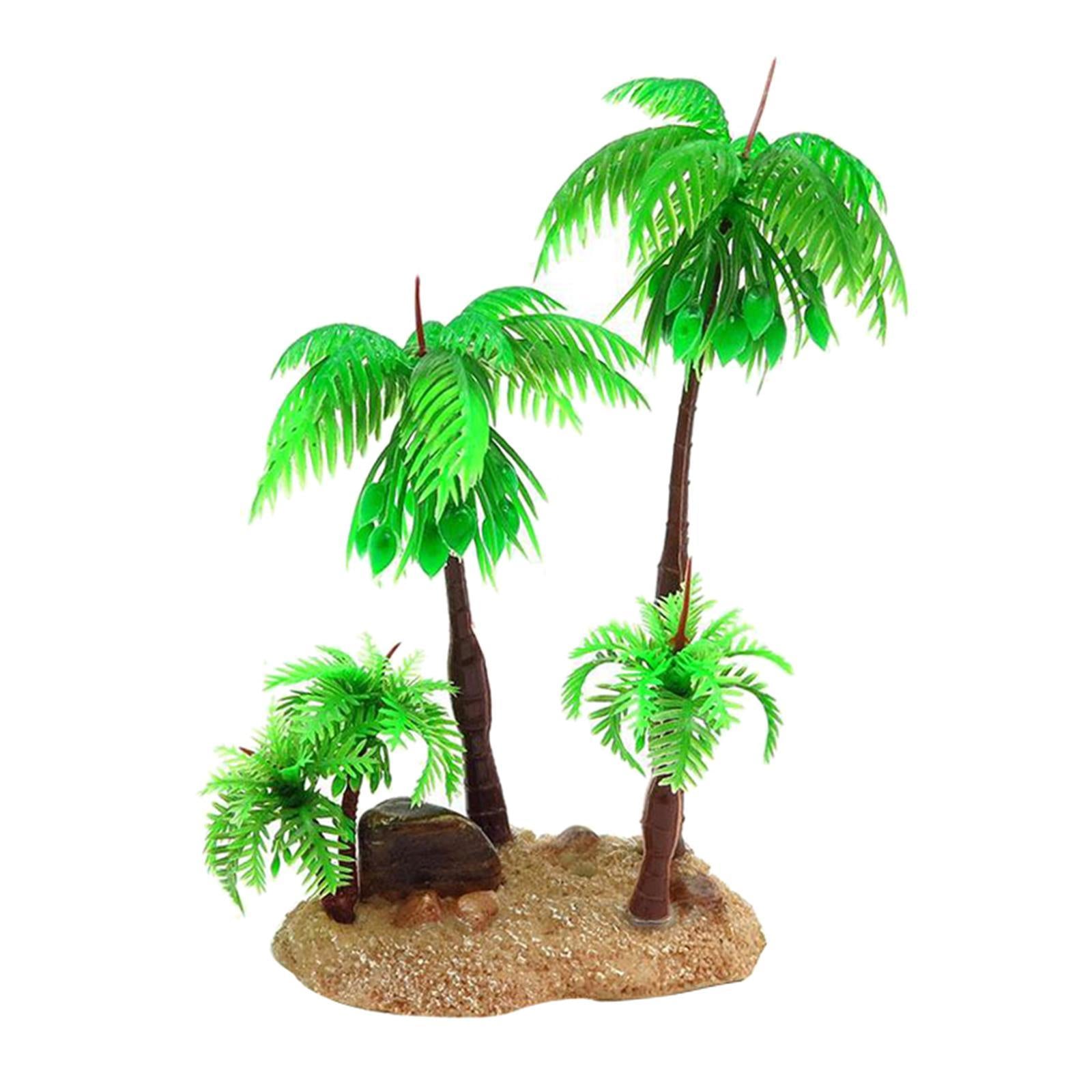 Artificial Plastic Aquarium Plants - Coconut Tree - Different Designs 04