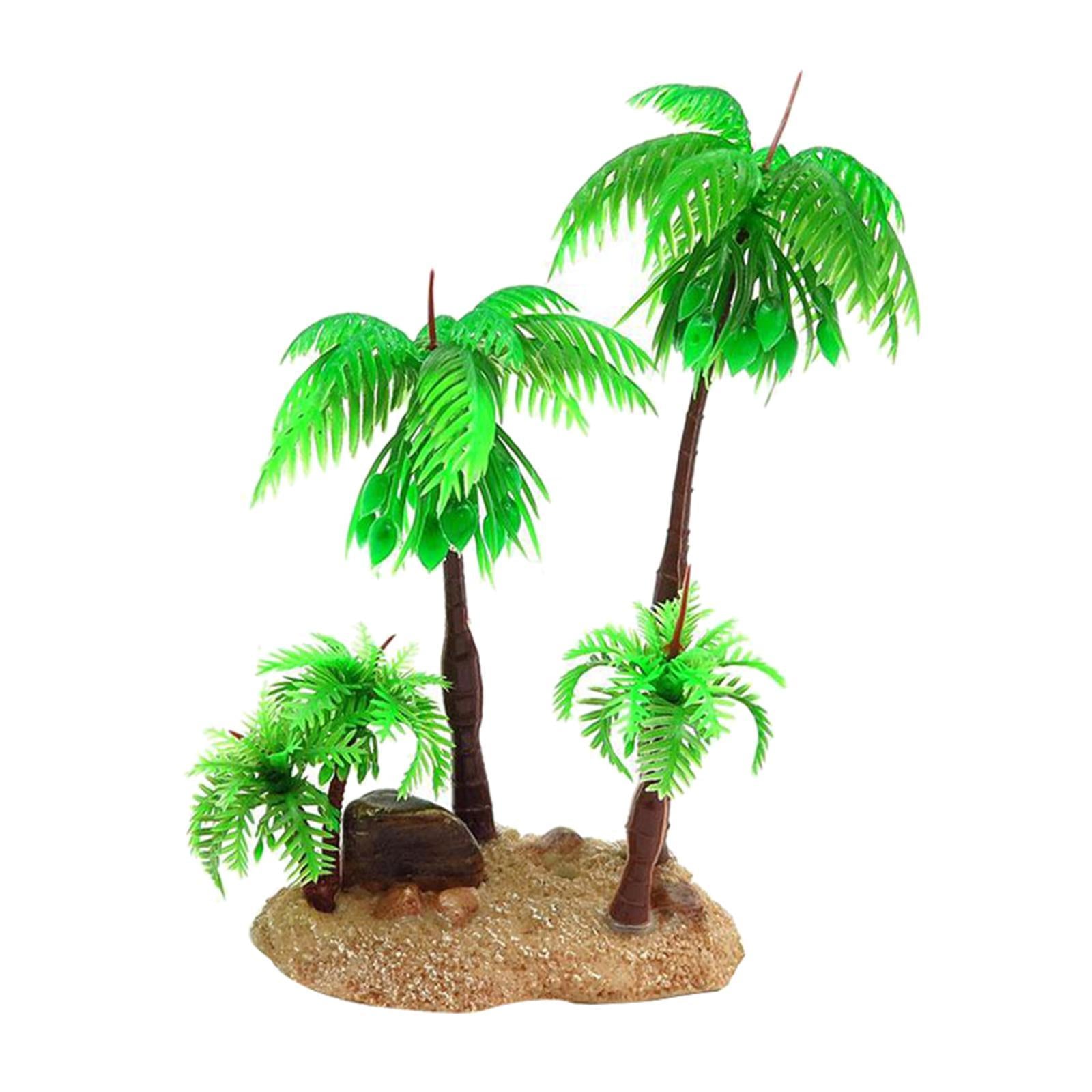 Artificial Plastic Aquarium Plants - Coconut Tree - Different Designs 04