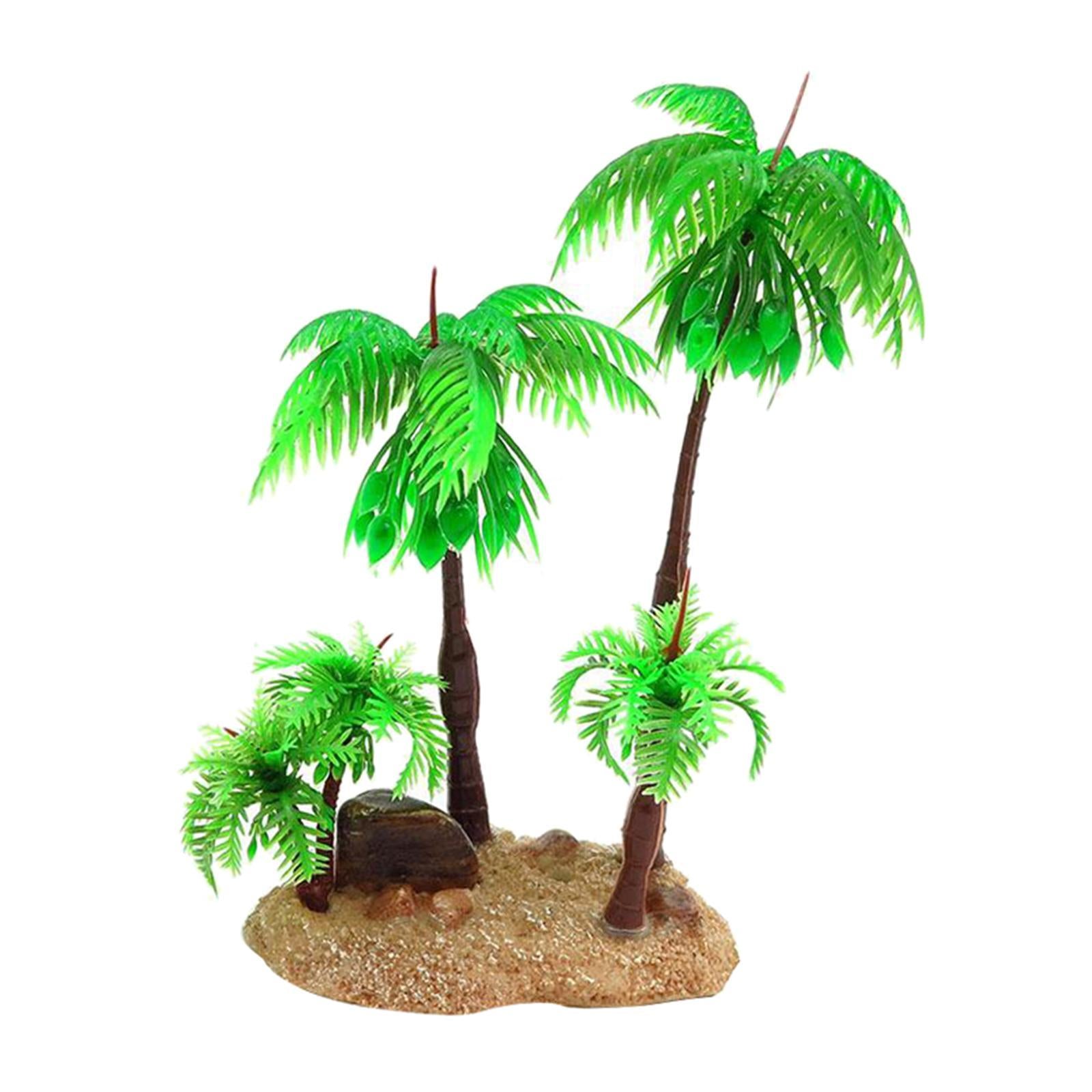 Artificial Plastic Aquarium Plants - Coconut Tree - Different Designs 04