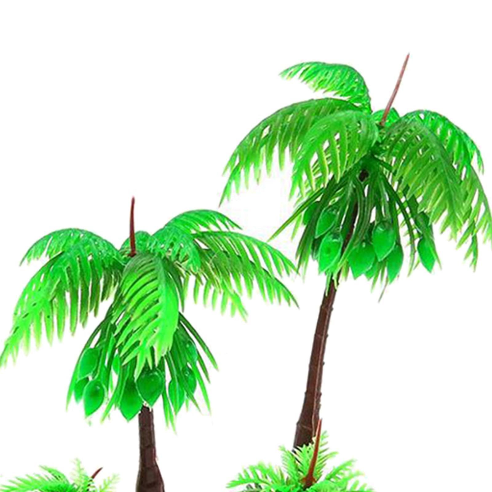 Artificial Plastic Aquarium Plants - Coconut Tree - Different Designs 04