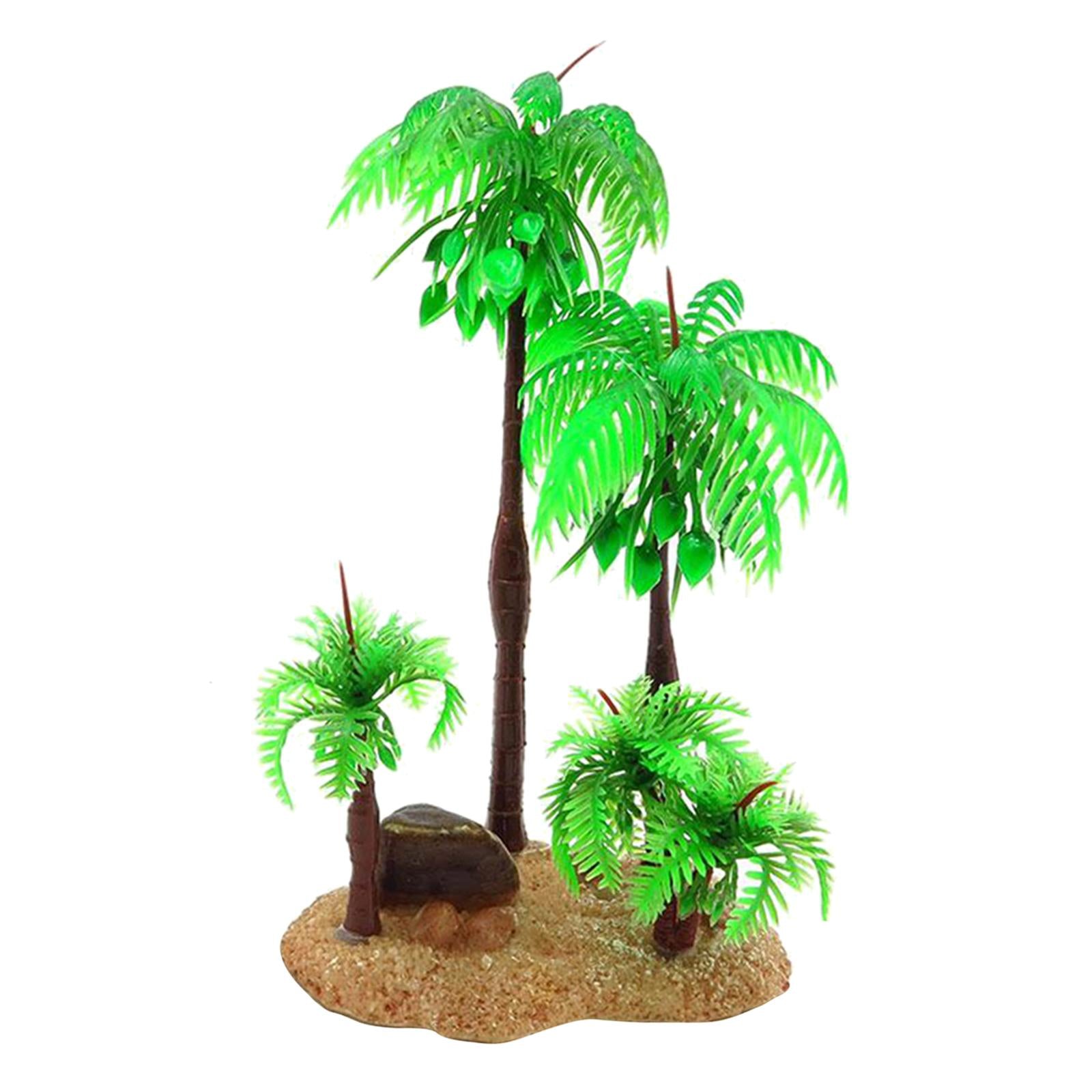 Artificial Plastic Aquarium Plants - Coconut Tree - Different Designs 02