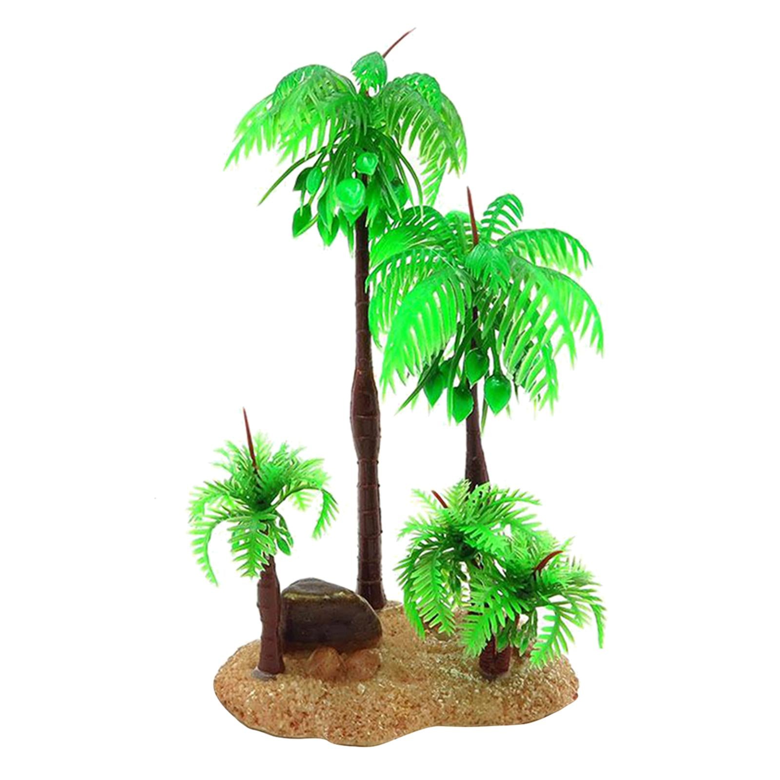 Artificial Plastic Aquarium Plants - Coconut Tree - Different Designs 02