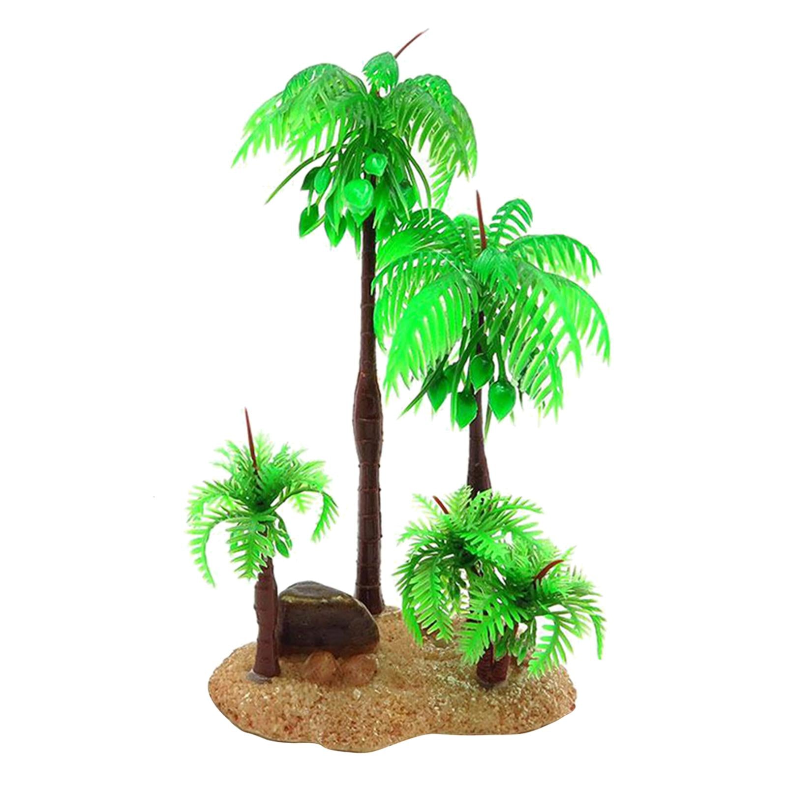 Artificial Plastic Aquarium Plants - Coconut Tree - Different Designs 02