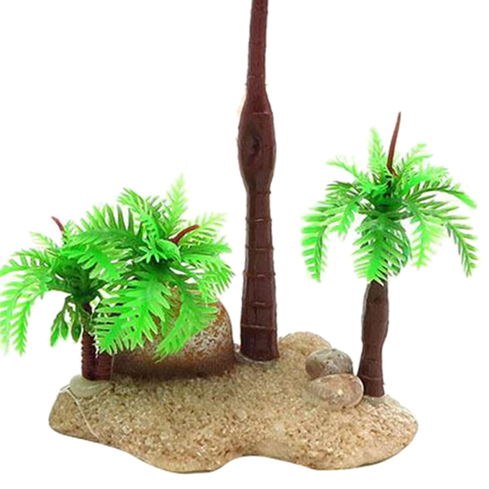 Artificial Plastic Aquarium Plants - Coconut Tree - Different Designs 03